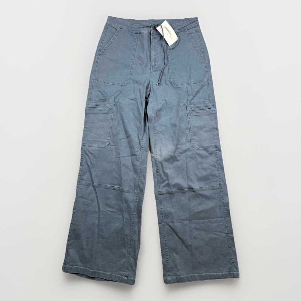 Millibon Cargo Pants Women's Large Blue Gray Straight Leg Stretch Outdoor - NWT